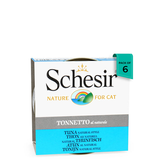 Schesir Tuna Natural Style Canned Cat Wet Food - 85g