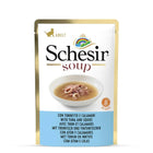 Schesir Soup With Wild Tuna & Squid Pouch Cat Wet Food - 85g - Zigly