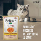 Schesir Pink Salmon & Carrot Soup Pouch Wet Cat Food - All Breed Adult - 85g - Zigly