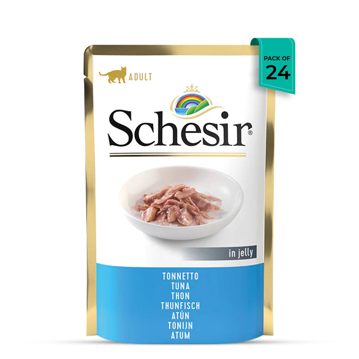 Schesir Tuna in Jelly Adult Pouch Cat Wet Food - 85g