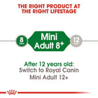 Royal Canin Mini Adult 8+ Years Dry Dog Food - 4kg - Zigly