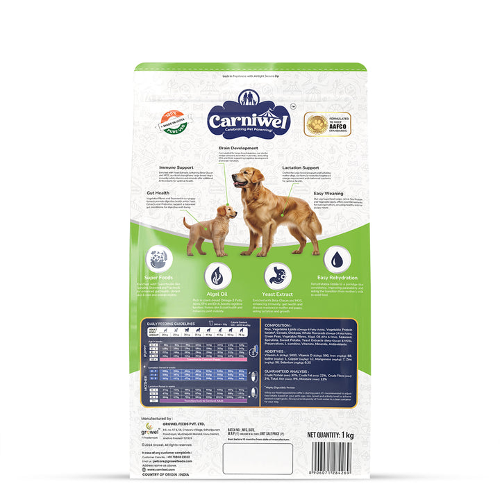 Carniwel Veg with Superfoods Dry Dog Food for Large Breed, Starter