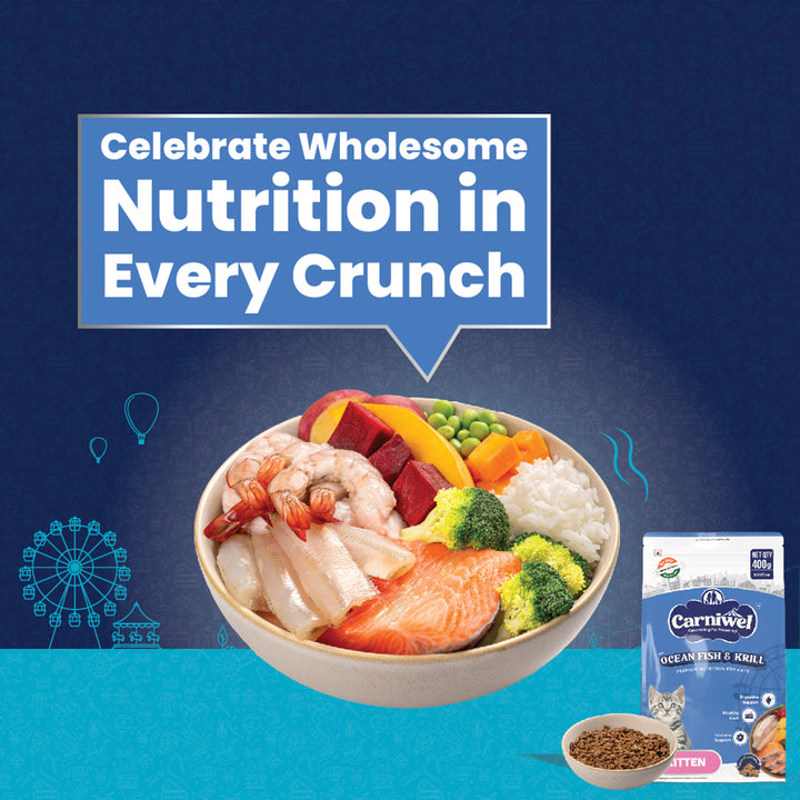 Carniwel Ocean Fish & Krill Dry Cat Food, Kitten