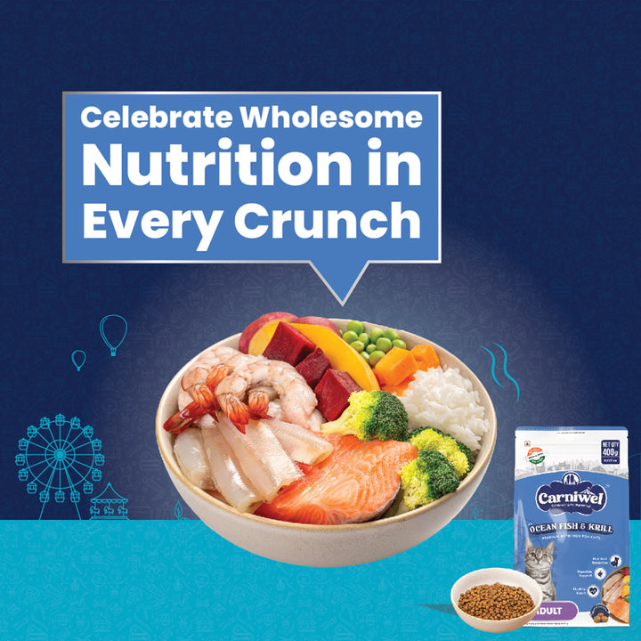 Carniwel Ocean Fish & Krill Dry Cat Food, Adult