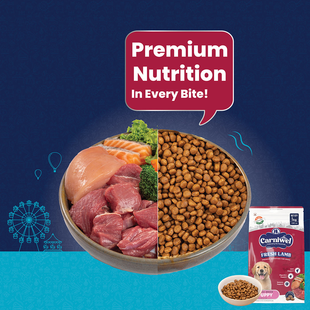 Carniwel Fresh Lamb Dry Dog Food for Large Breed, Puppy