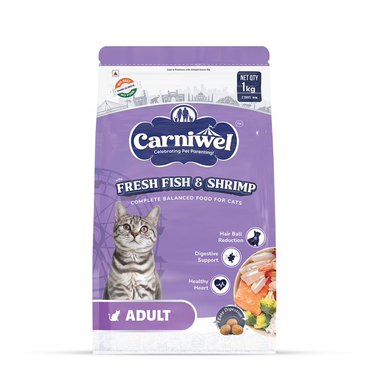 Carniwel Fresh Fish & Shrimp Dry Cat Food, Adult