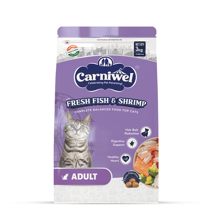 Carniwel Fresh Fish & Shrimp Dry Cat Food, Adult