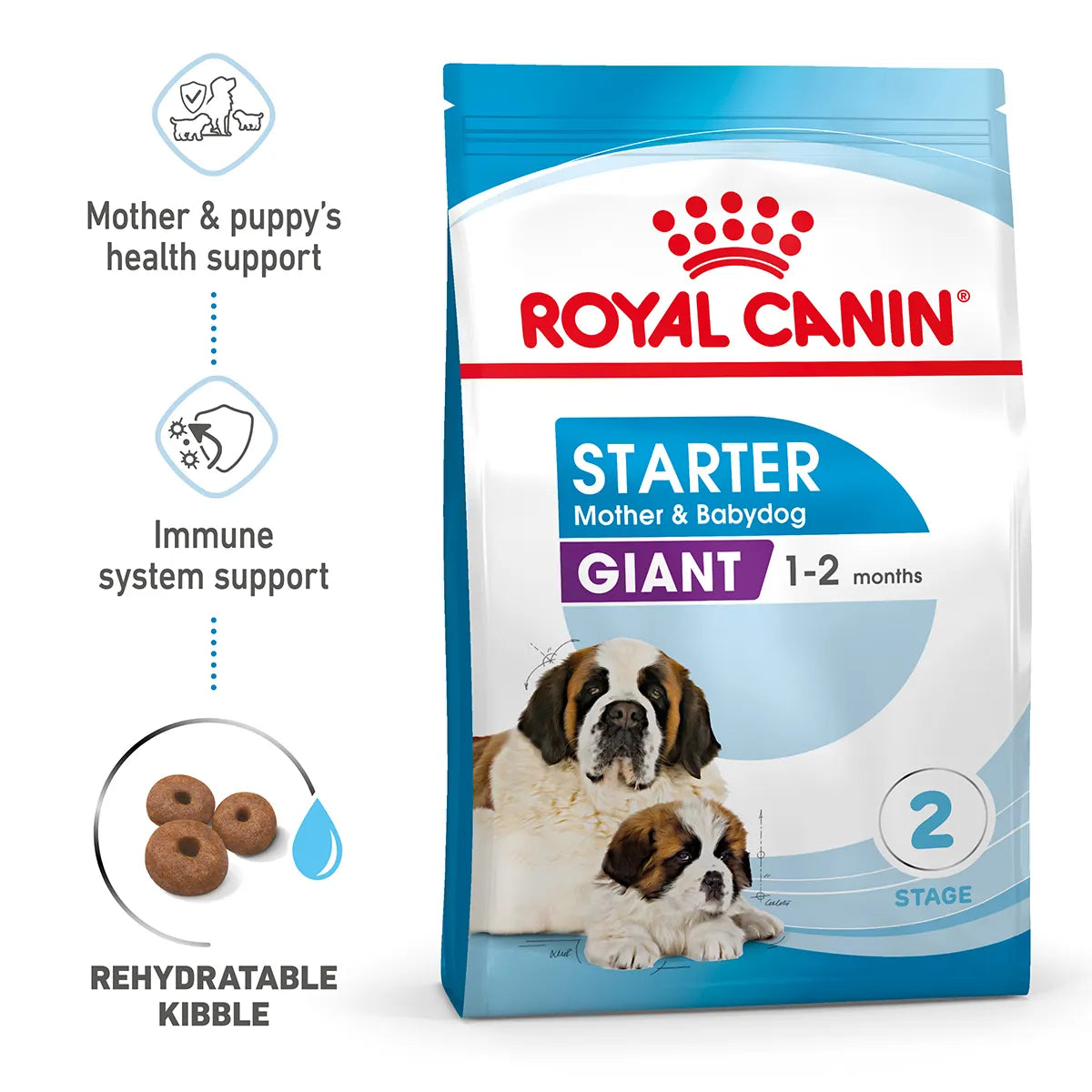Royal Canin Giant Starter dog food for mother and baby dog, available at Zigly.
