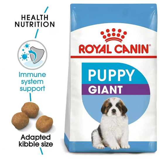 Royal Canin Giant Puppy dry dog food with immune support kibble available at zigly