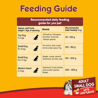 Pedigree Lamb & Veg Adult Dry Dog Food - Small Breed - Zigly