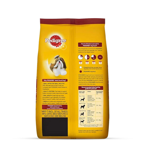 Pedigree Lamb & Veg Adult Dry Dog Food - Small Breed - Zigly