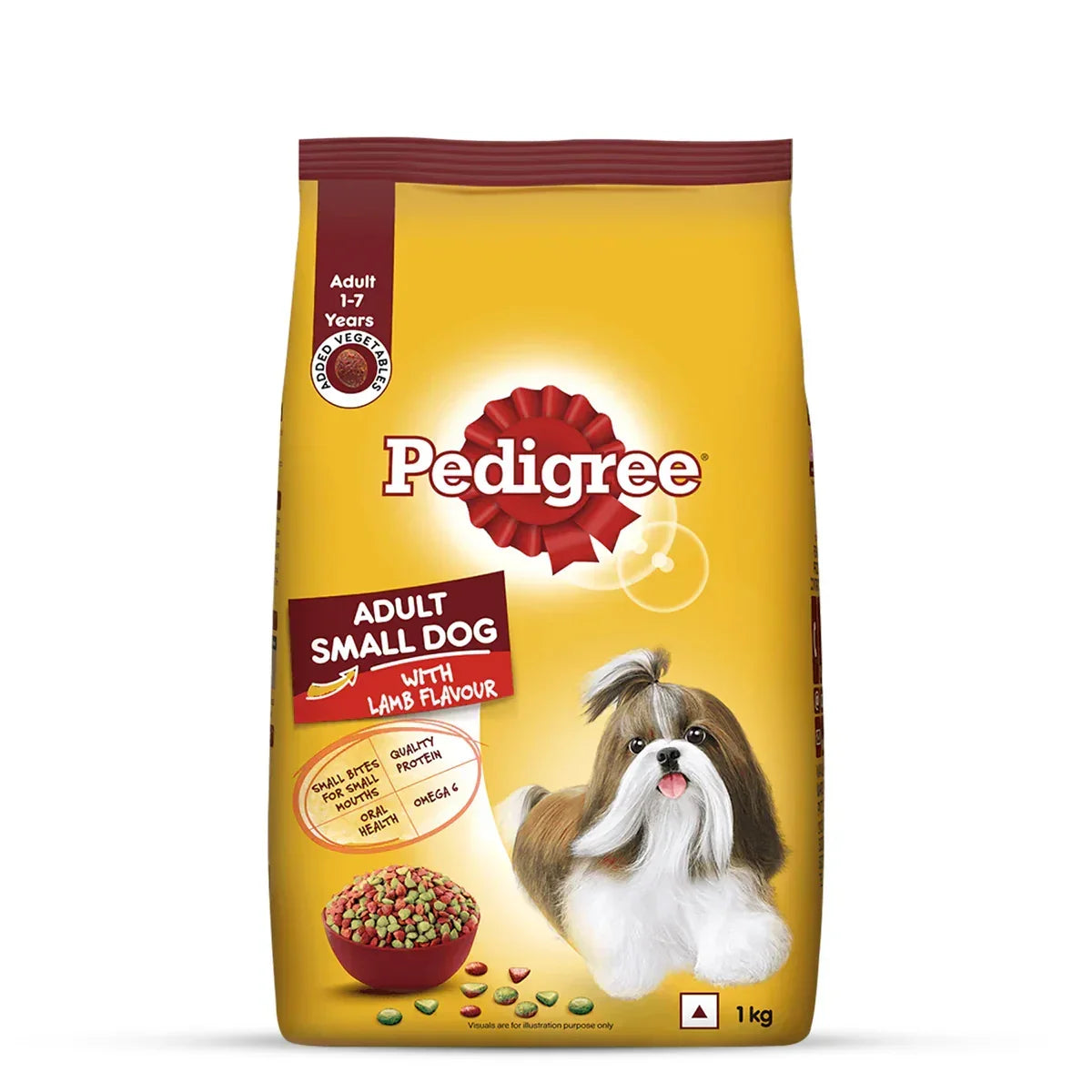 Pedigree Lamb & Veg Adult Dry Dog Food - Small Breed - Zigly