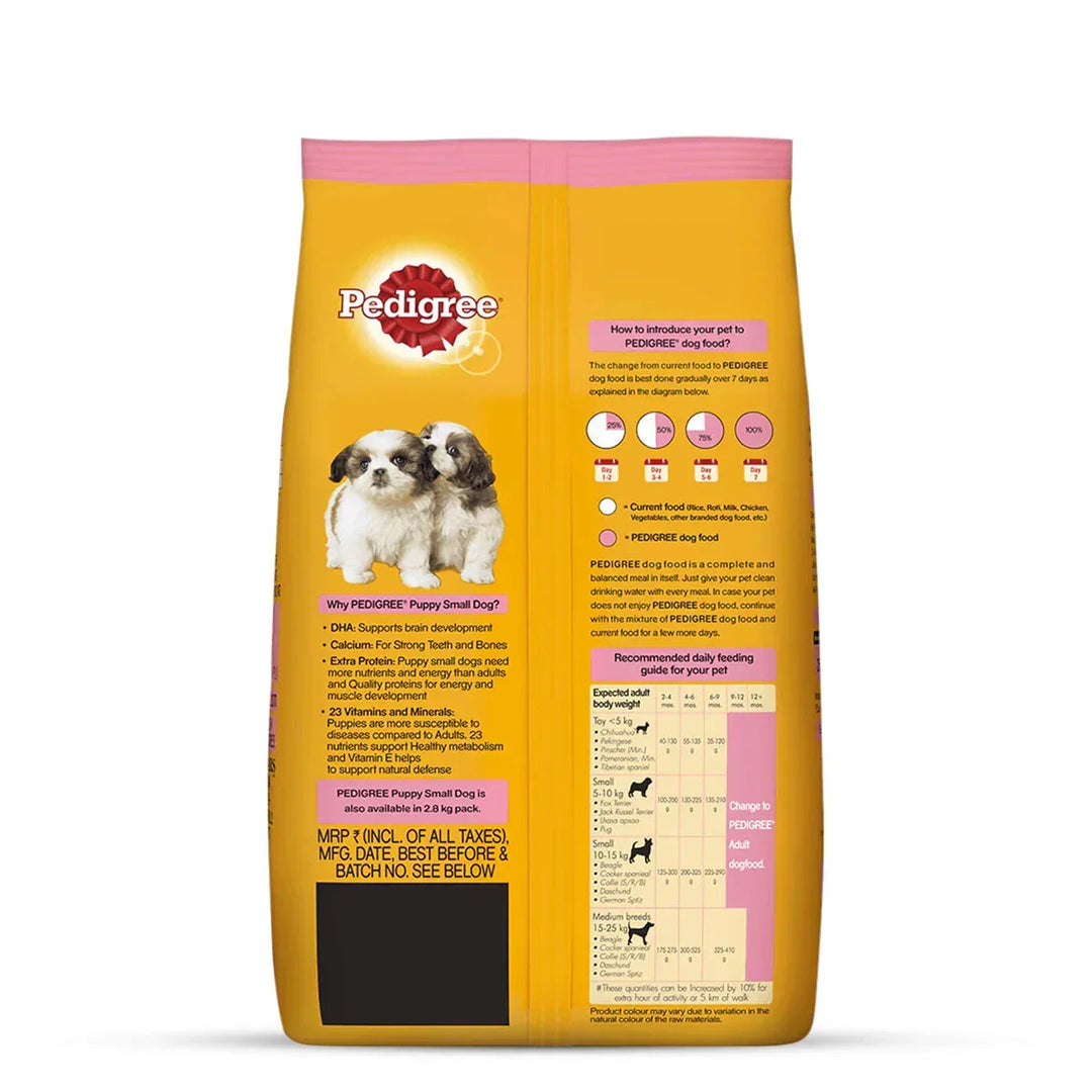  Pedigree Lamb & Milk Small Breed Puppy Dry Food - 2.8kg - Zigly