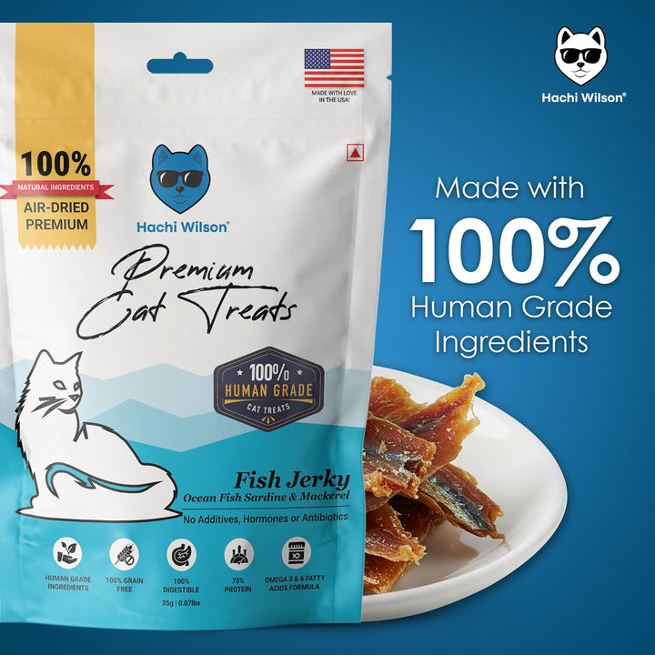 Hachi Wilson Ocean Fish Sardine & Mackerel Cat Treat - 35g