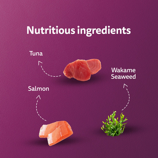 Whiskas Tasty Mix Tuna with Kanikama & Carrot In Gravy Wet Cat Food - All Breed Adult (1+ year) - 70g Pouch