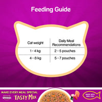 Whiskas Tasty Mix Seafood Cocktail Wakame Seaweed In Gravy Wet Cat Food - All Breed Adult (1+ year)