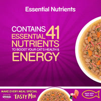 Whiskas Tasty Mix Seafood Cocktail Wakame Seaweed In Gravy Wet Cat Food - All Breed Adult (1+ year)