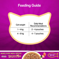 Whiskas Tasty Mix Chicken With Salmon Wakame Seaweed In Gravy Wet Cat Food - All Breed Adult (1+ year)
