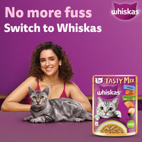 Whiskas Tasty Mix Chicken With Salmon Wakame Seaweed In Gravy Wet Cat Food - All Breed Adult (1+ year)