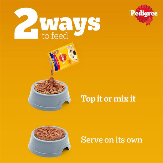 Pedigree Chicken & Liver Chunks in Gravy Wet Dog Food - All Breed Adult