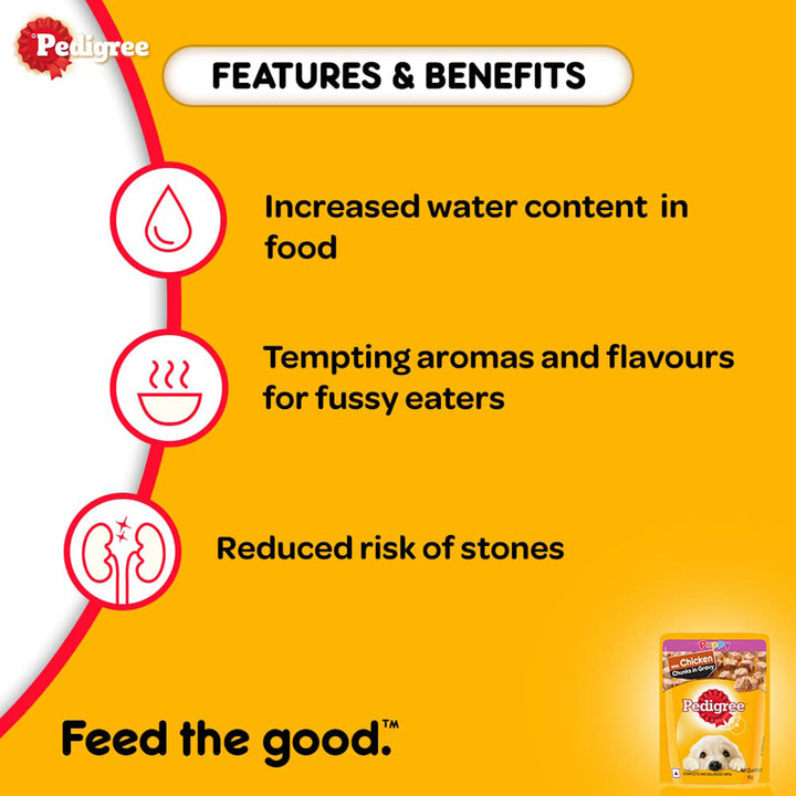 Pedigree Chicken Chunks in Gravy Wet Dog Food - All Breed Puppy