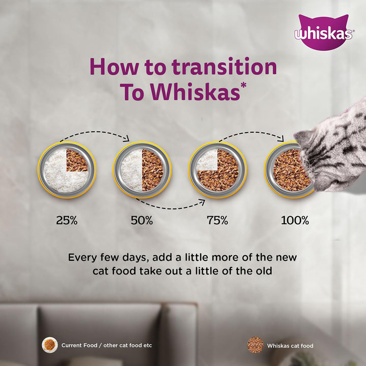 Whiskas Adult Chicken In Gravy Wet Cat Food - 85g