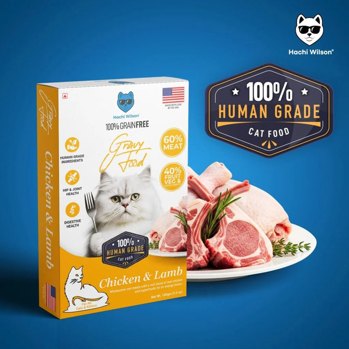 Hachi Wilson Chicken & Lamb Premium Gravy Cat Food - 100g