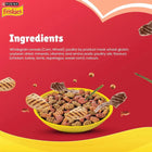 Zigly Purina Friskies cat food ingredients list with grilled meat pieces and colorful kibble in a yellow bowl