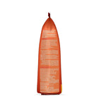 Zigly branded orange pet food bag with multilingual nutrition facts and ingredient details