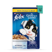 Felix Chicken with Jelly Adult Cat Wet Food - 85g