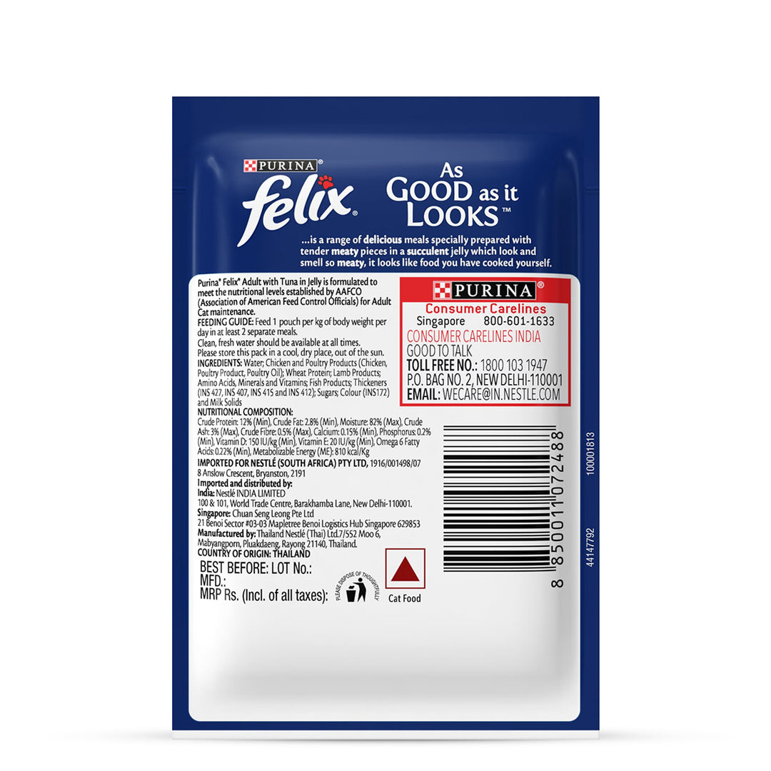 Felix Tuna with Jelly Adult Cat Wet Food - 85g