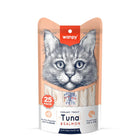 Zigly Wanpy cat treats creamy Tuna and Salmon, 25 pack for healthy digestion and hand feeding