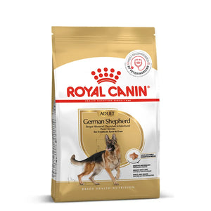 Royal Canin German Shepherd Adult dry dog food packaging available at zigly