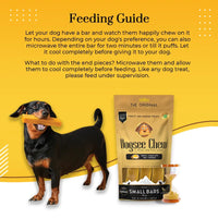 Dogsee Chew Turmeric Small Bars Long-Lasting Dental Chews for Small Dogs – 100g