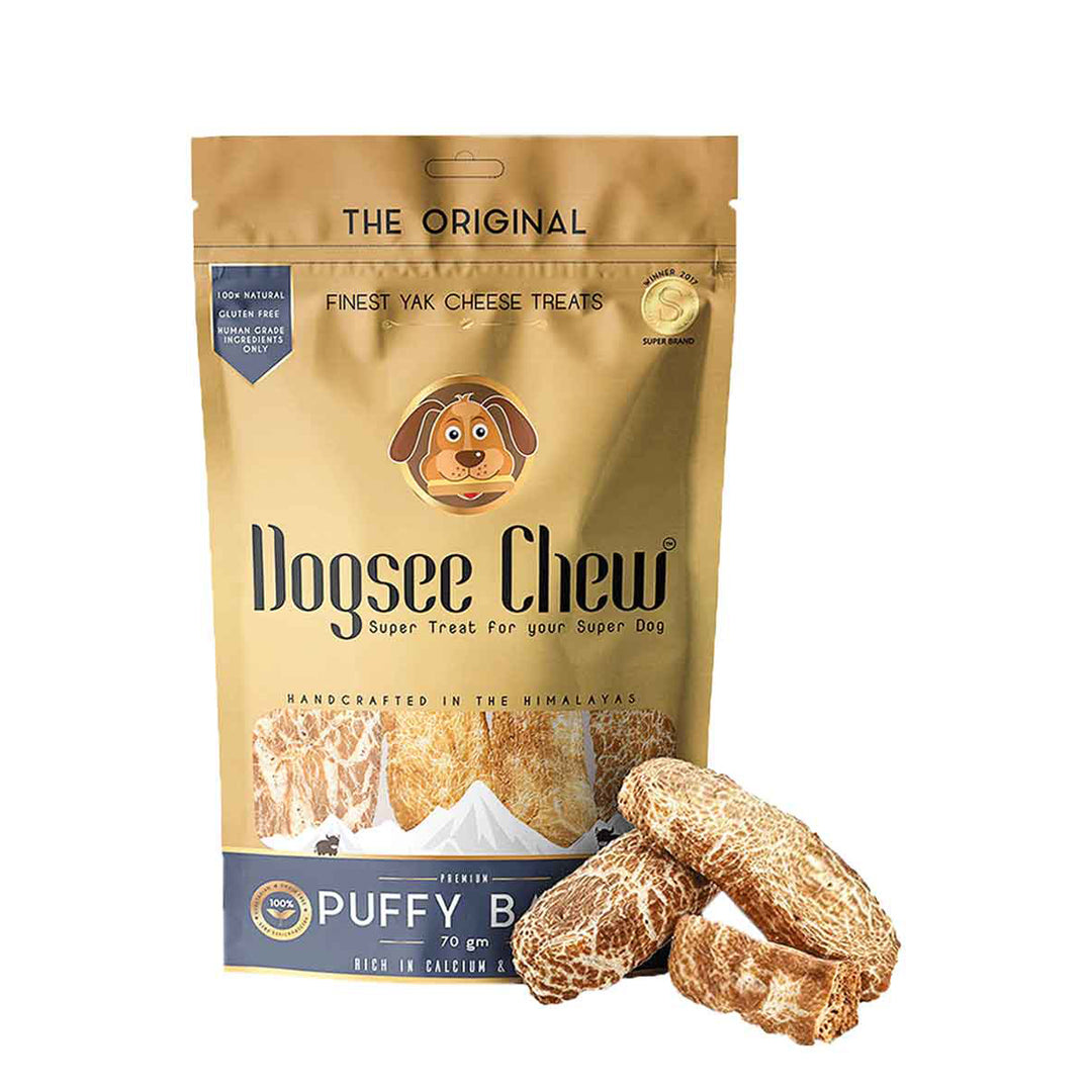 Dogsee Chew Puffy Bars Soft Dental Treat for Senior Dogs – 70g