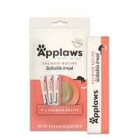 Applaws Natural Grain-Free Salmon Recipe Lickable Cat Treats  - 6 x 14g