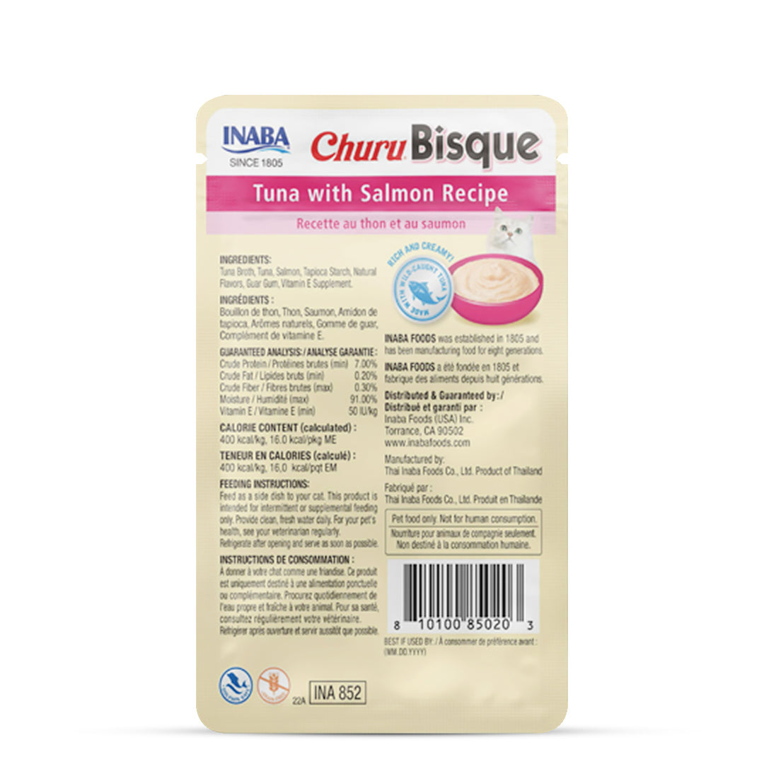 Inaba Churu Bisque Tuna with Salmon Recipe 40 g
