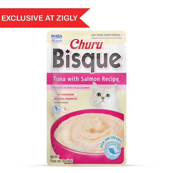 Inaba Churu Bisque Tuna with Salmon Recipe 40 g