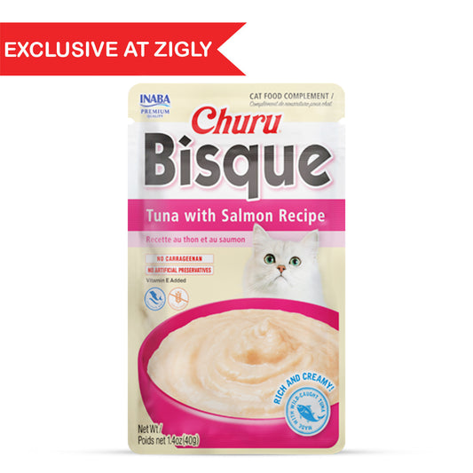 Inaba Churu Bisque Tuna with Salmon Recipe 40 g