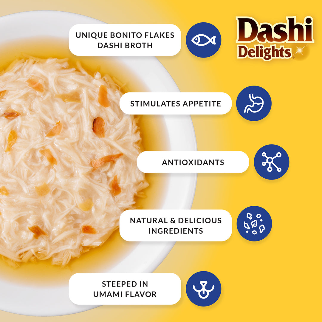 Inaba Dashi Delights Chicken with Tuna Recipe Wet Cat Food - 70g