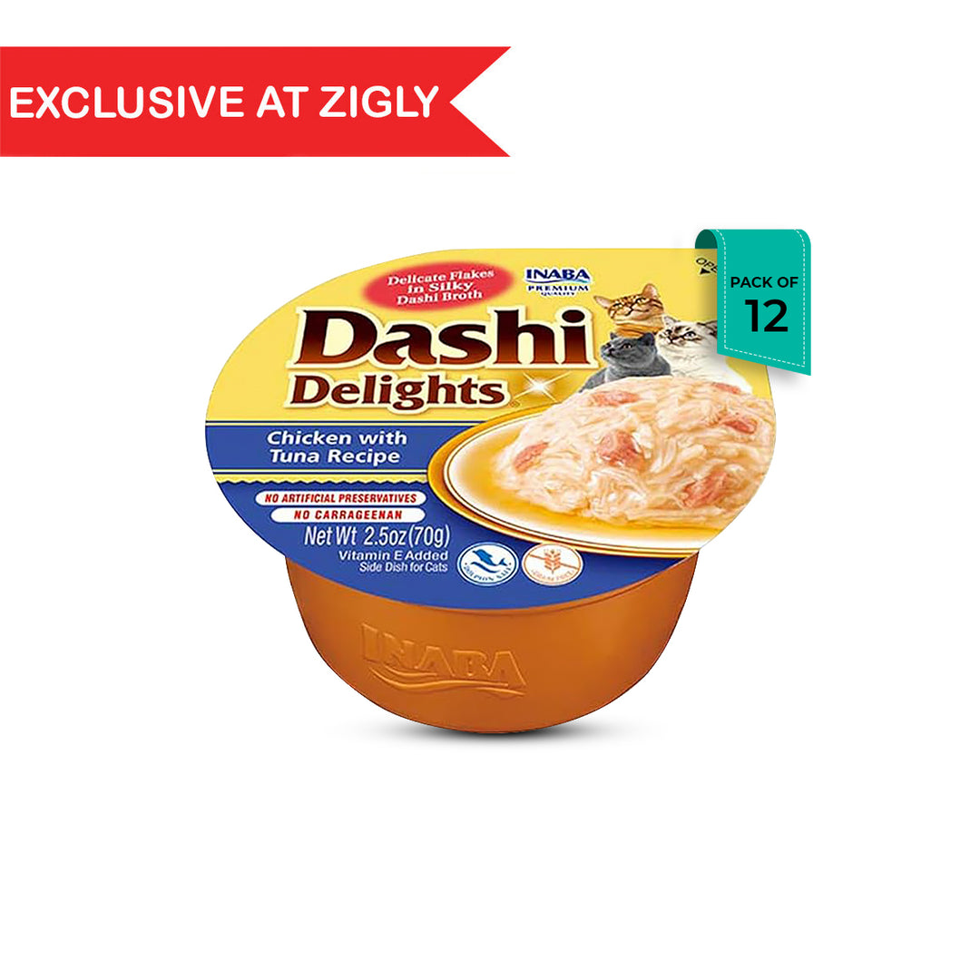 Inaba Dashi Delights Chicken with Tuna Recipe Wet Cat Food - 70g