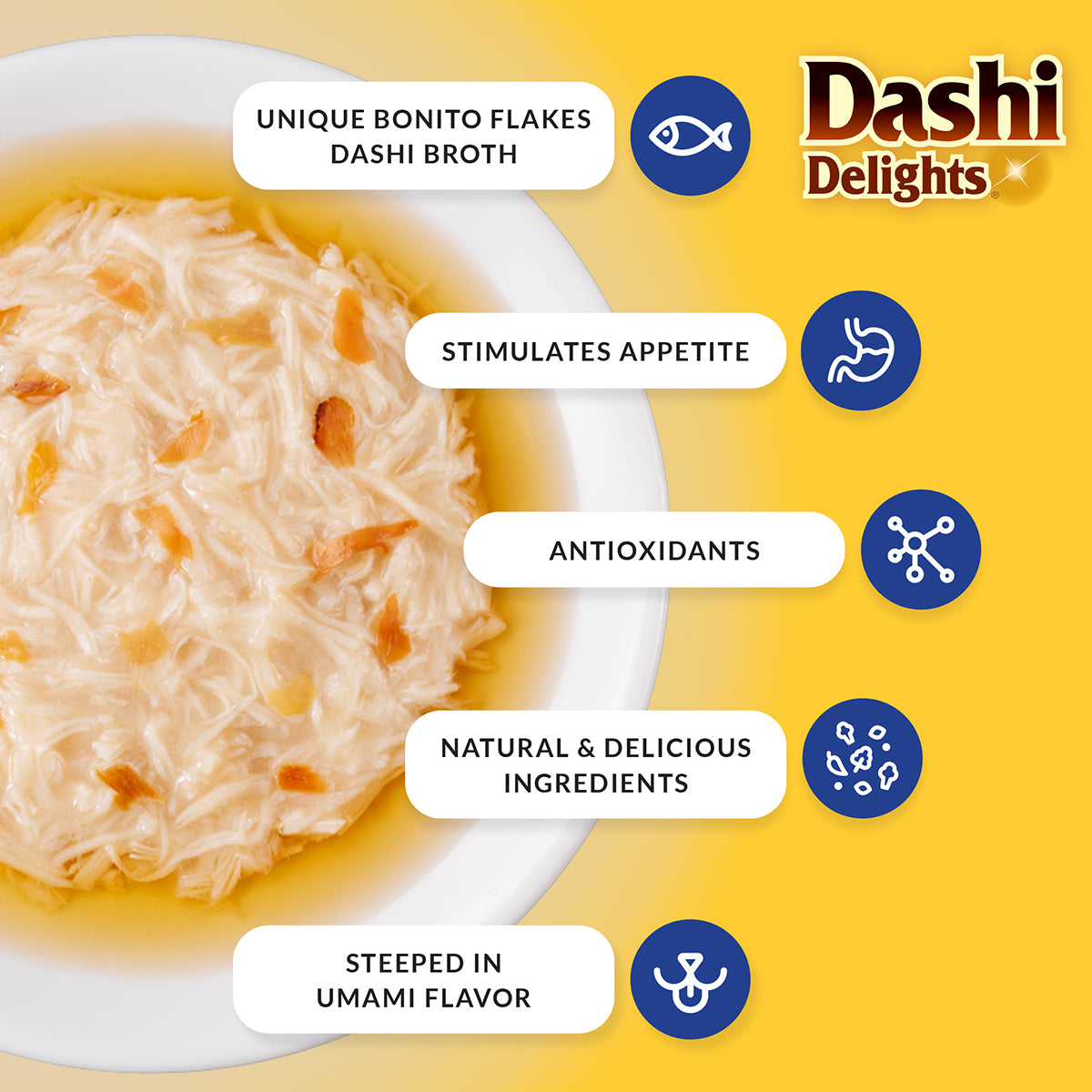 Inaba Dashi Delights Chicken with Tuna & Salmon Recipe Wet Cat Food