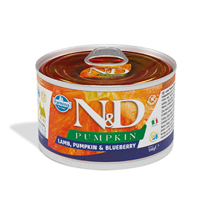 Farmina N&D Grain Free Pumpkin Lamb & Blueberry Mini Breed Adult Wet Dog Food – 140g