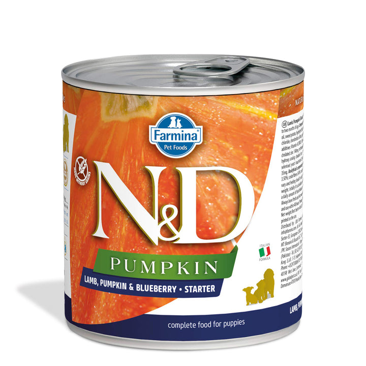Farmina N&D Grain Free Pumpkin Lamb & Blueberry Medium & Maxi Breed Adult Wet Dog Food – 285g