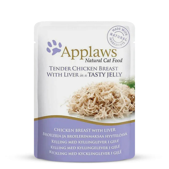 Applaws Tender Chicken Breast With Liver in a Tasty Jelly Wet Cat Food - 70g