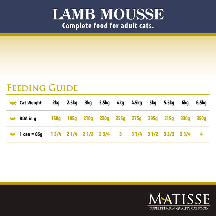 Matisse Lamb Mousse Adult Wet Cat Food - 80g