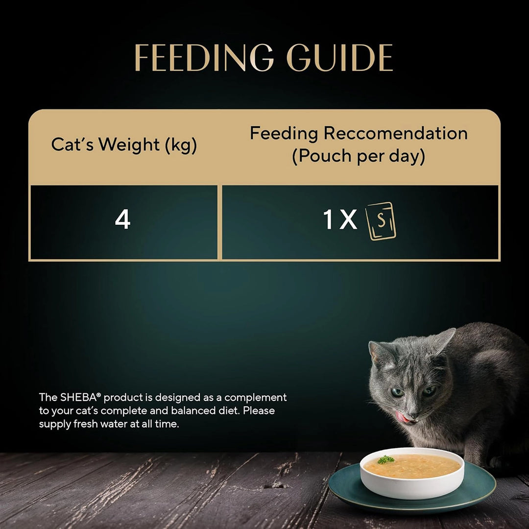 Sheba Soup with Chicken Adult Wet Cat Food - 160g (4 x 40g)