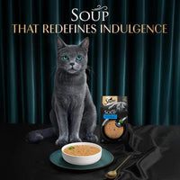 Sheba Soup with Tuna Adult Wet Cat Food - 160g (4 x 40g)