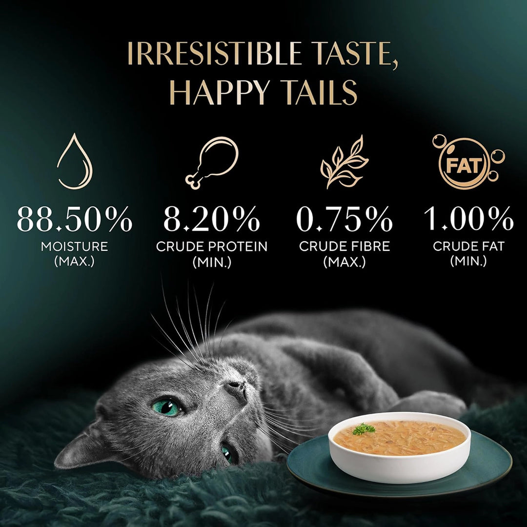 Sheba Soup with Tuna Adult Wet Cat Food - 160g (4 x 40g)