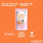 Schesir Baby Cat Mousse Salmon and Chicken Wet Cat Food - 70g